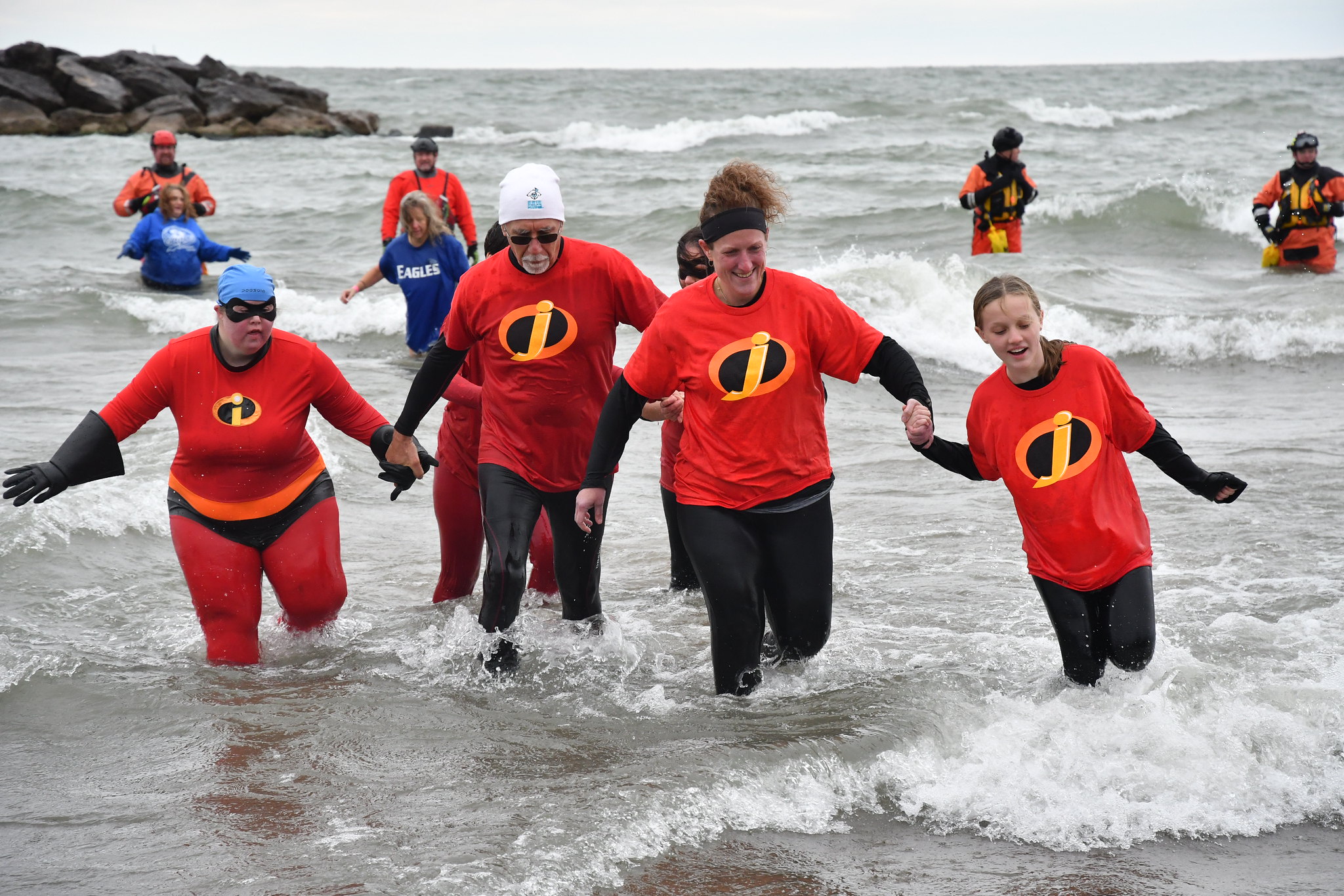 Polar Plungers dressed in 
