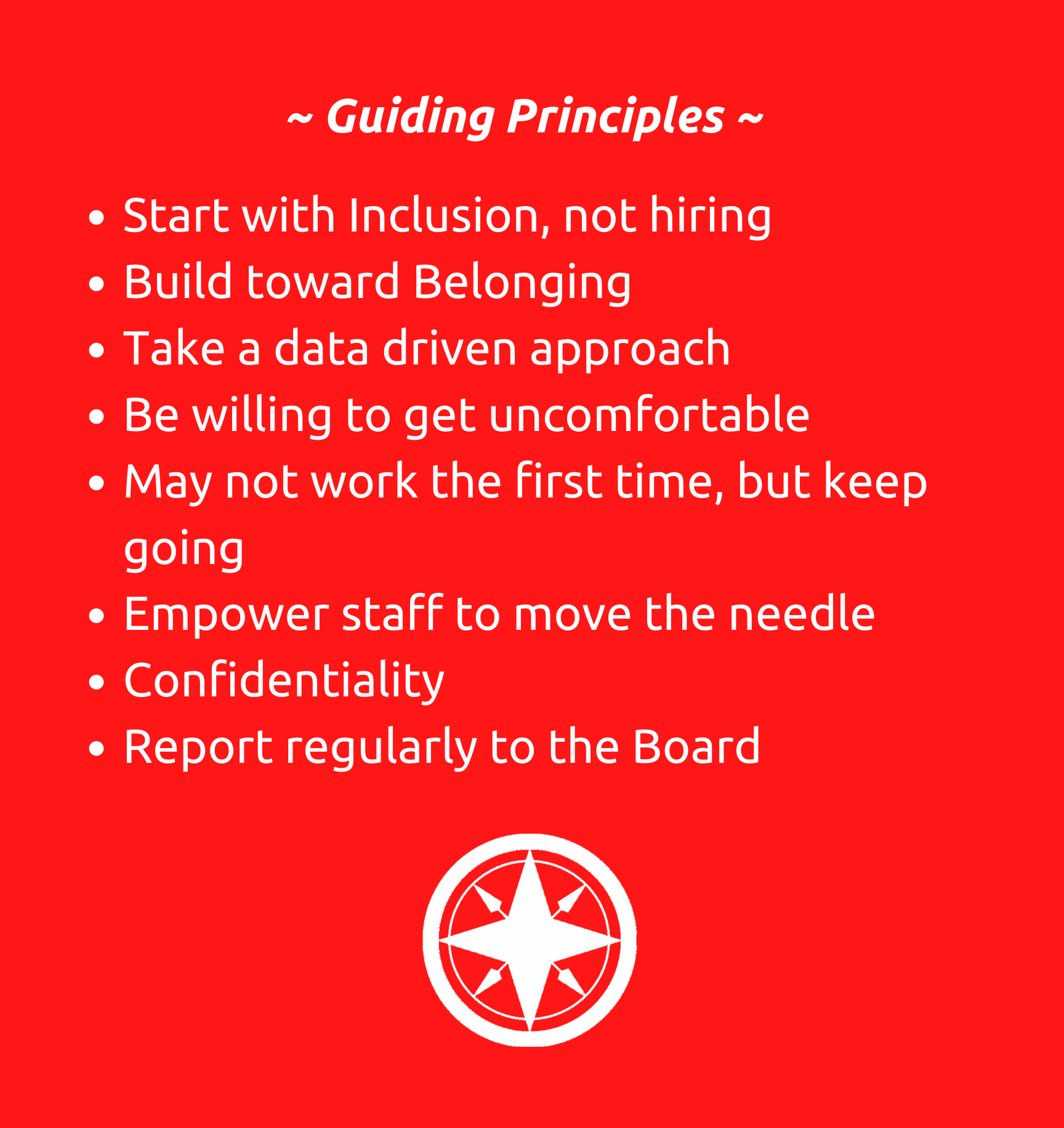 Guiding Principles