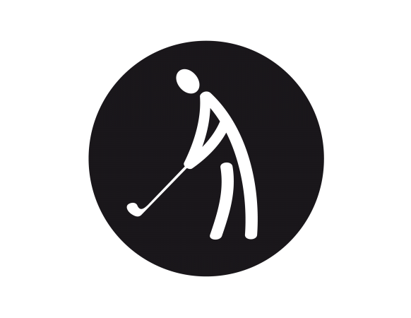 SO SportsIcon Floor Golf Reversed Circle