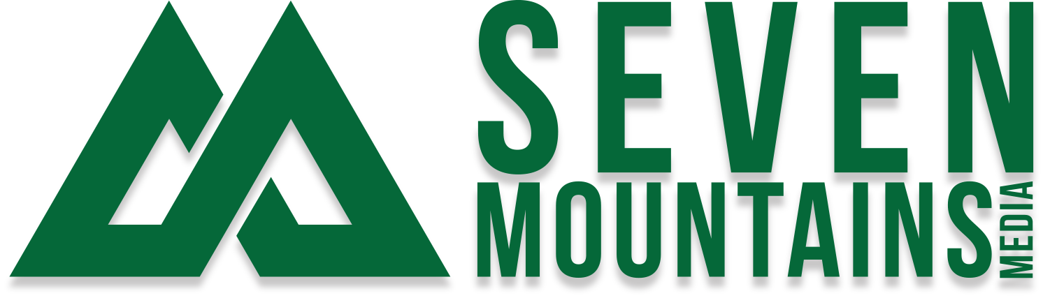 Seven Mountains Logo Horizontal Hunter Green